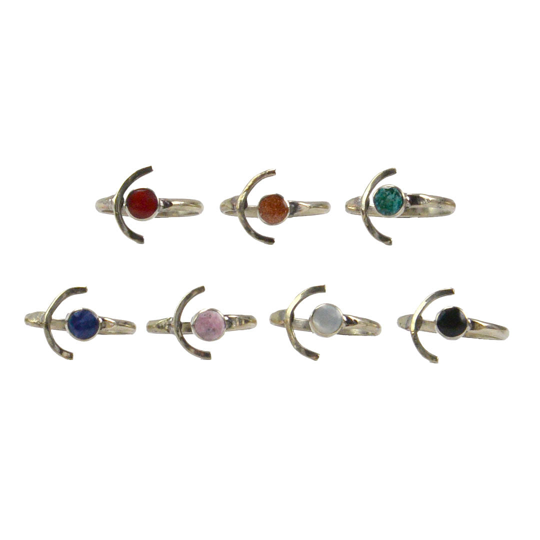 Moon Ring - Assorted Stones