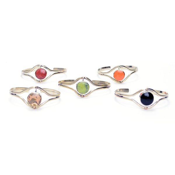 Flip Stone Cuff Bracelet - Assorted