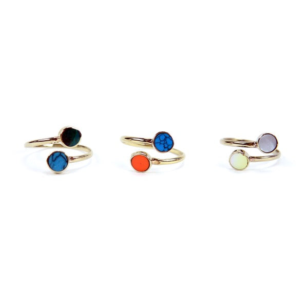 Mini Twin Stone Ring - Assorted