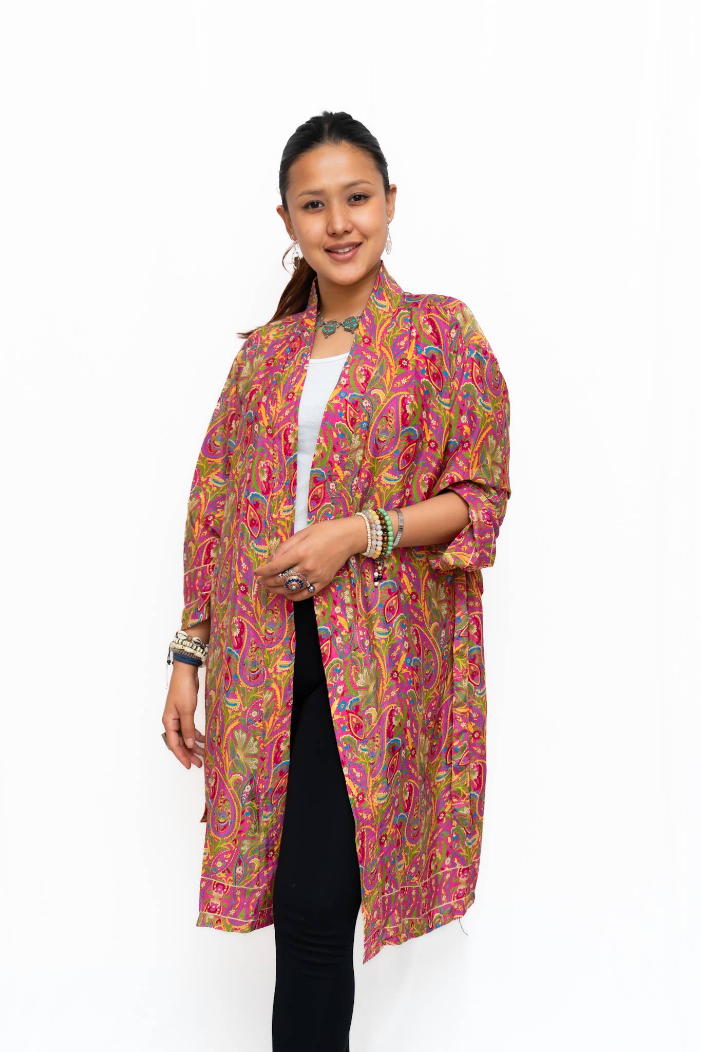 Long Sleeves Upcycled Kimono