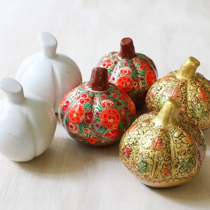 Paper Mache Pumpkin - Assorted