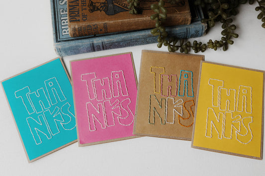 Bold Thanks Individual Greeting Card (Assorted)