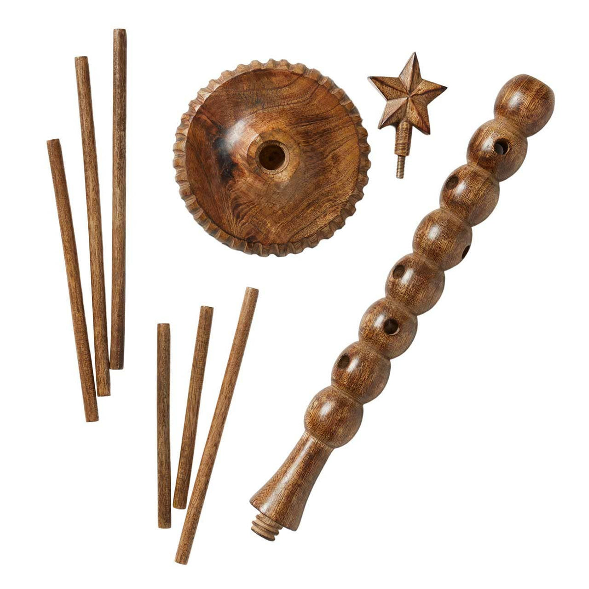 Wooden Dowel Tabletop Tree