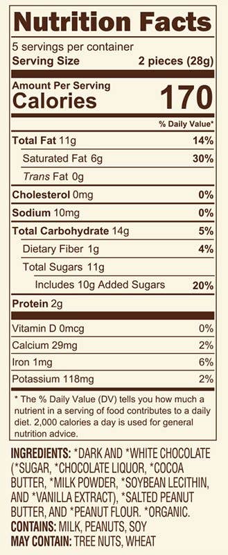 Dark Peanut Butter Organic Leaf Box