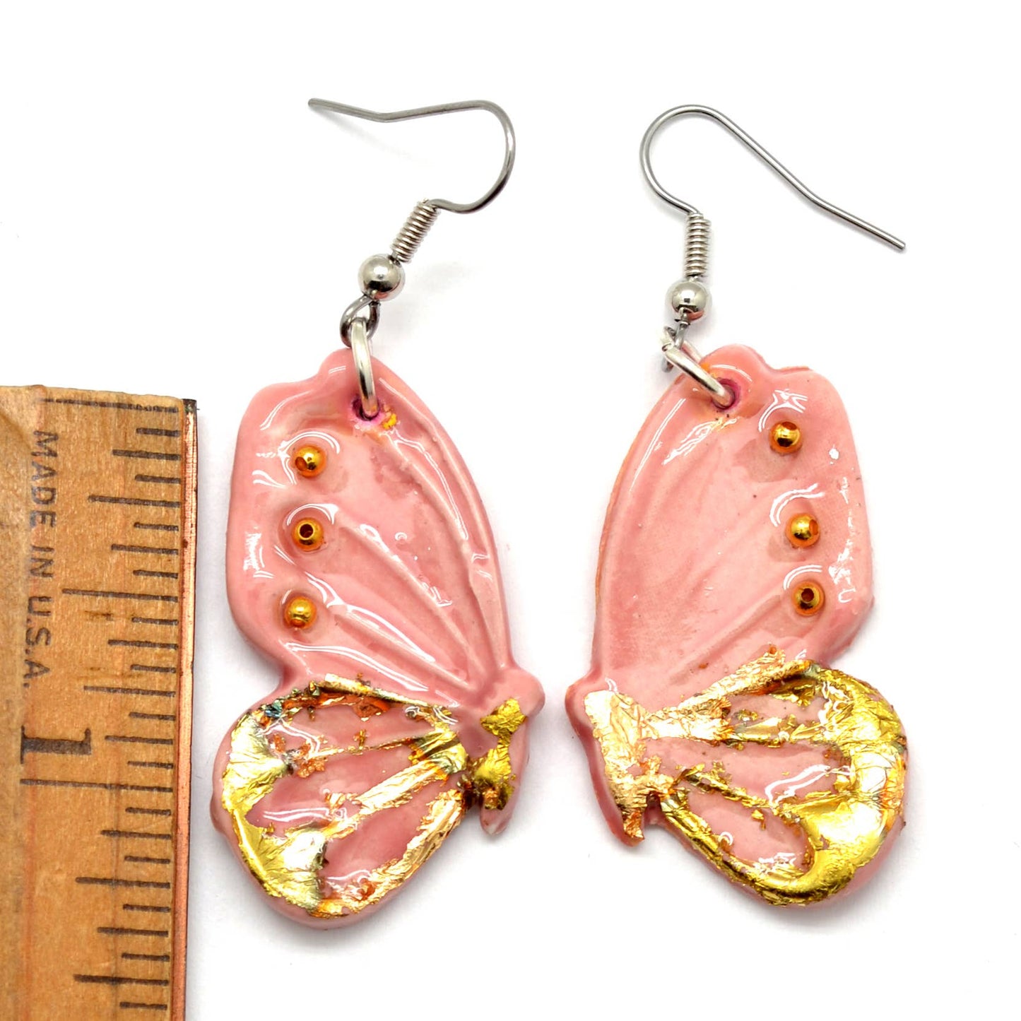 Ceramic Butterfly Wing Dangle Earrings - Assorted