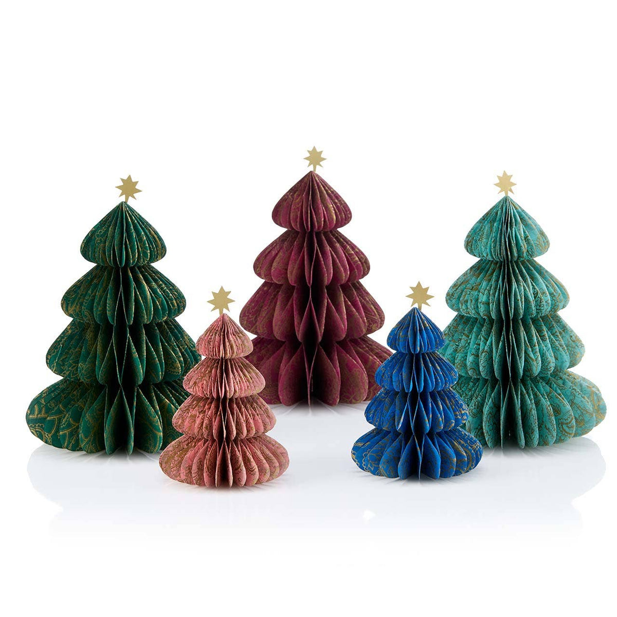 Paper Paisley Christmas Trees