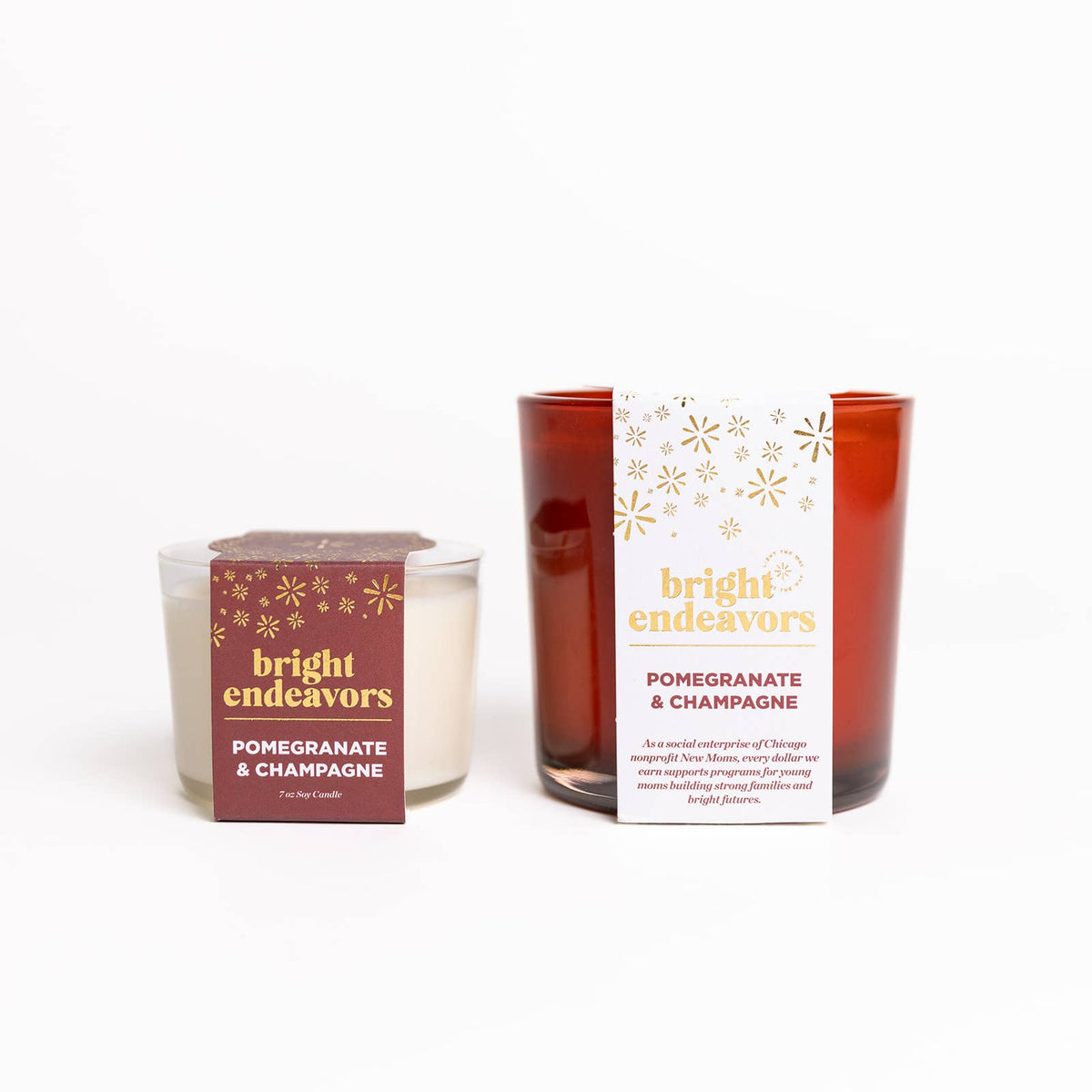 17oz Glass Pomegranate & Champagne Soy Candle