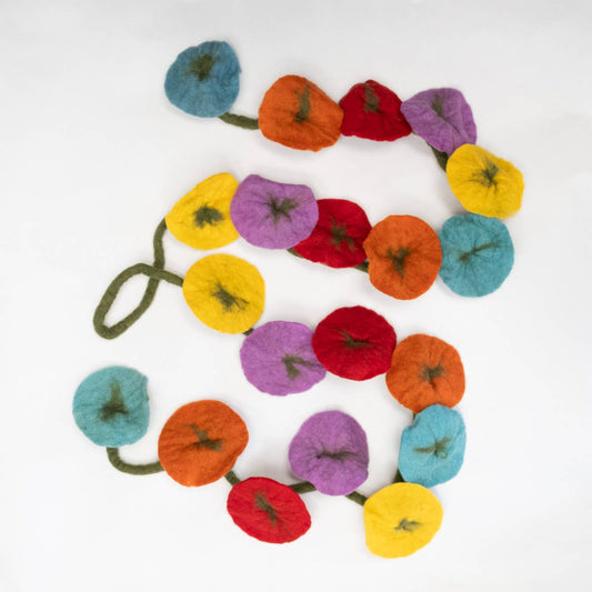 Felt Garland - Flower Vine (Multicolor)