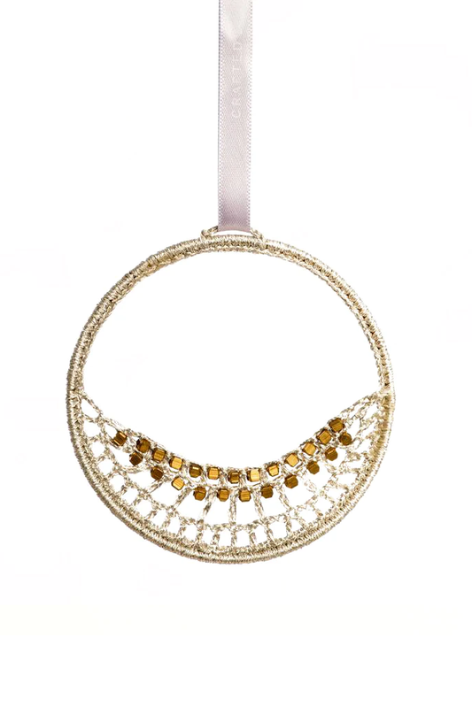 Silver Moon Ornament, Made by Refugees - Made51