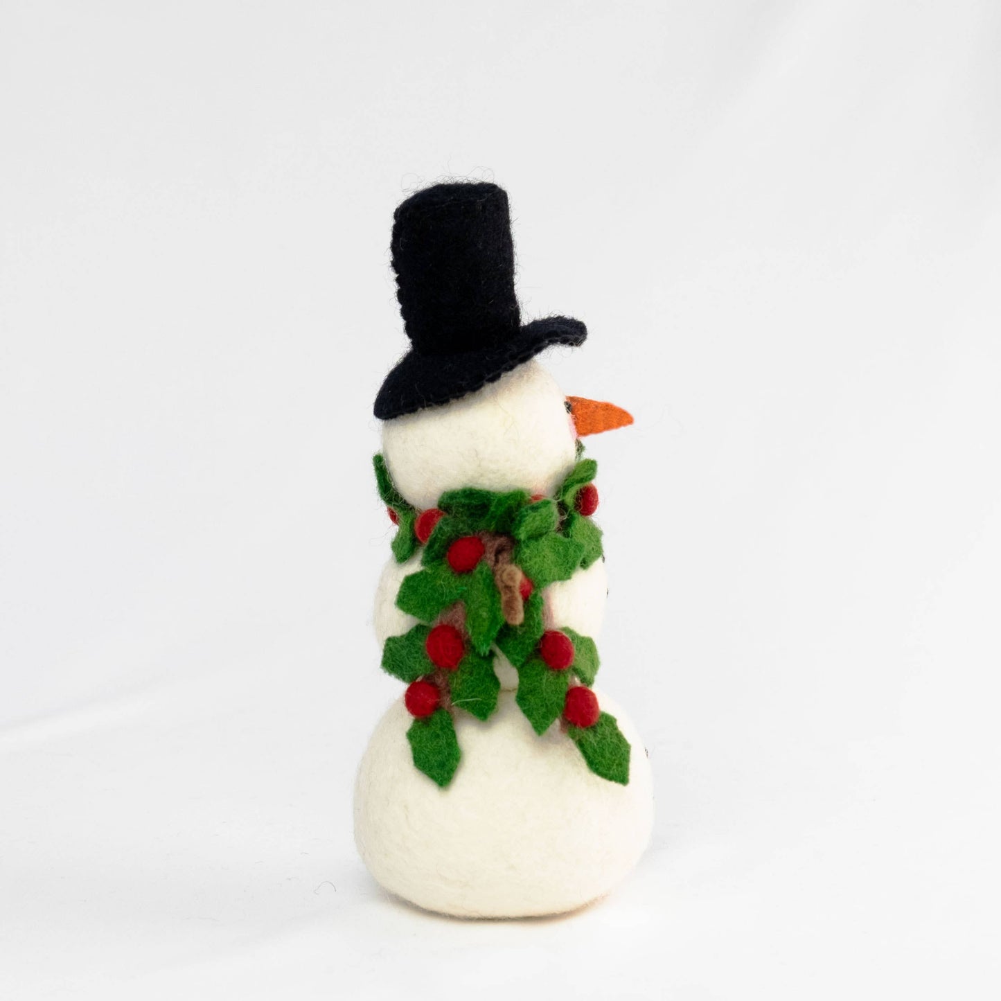 Felt Snowman - Holly Scarf