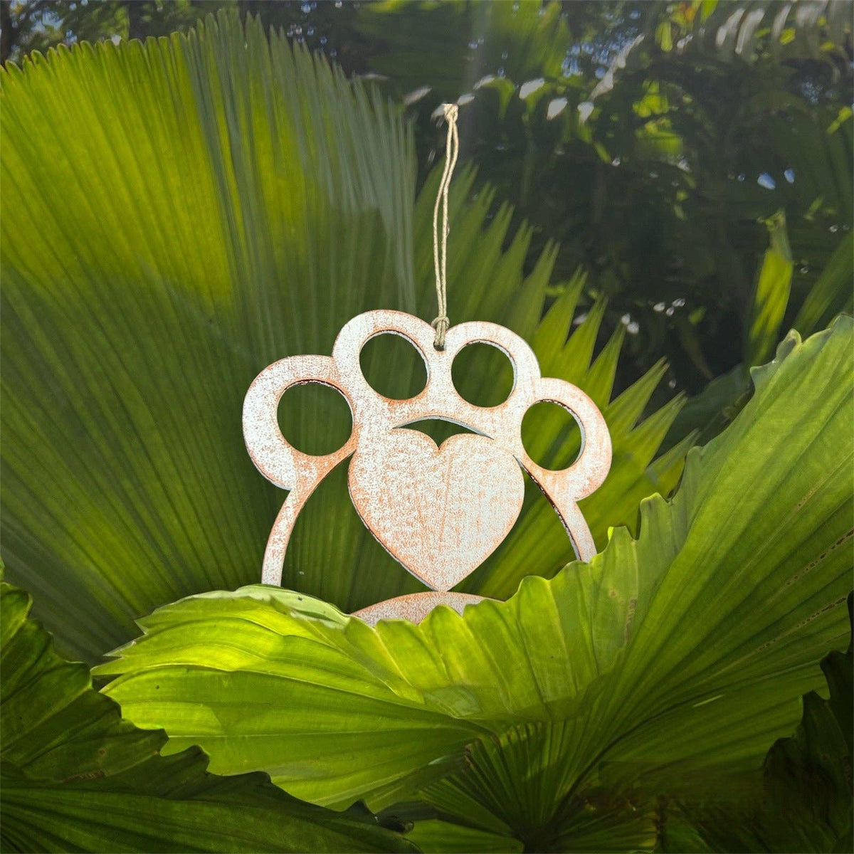 Wooden Paw Ornament