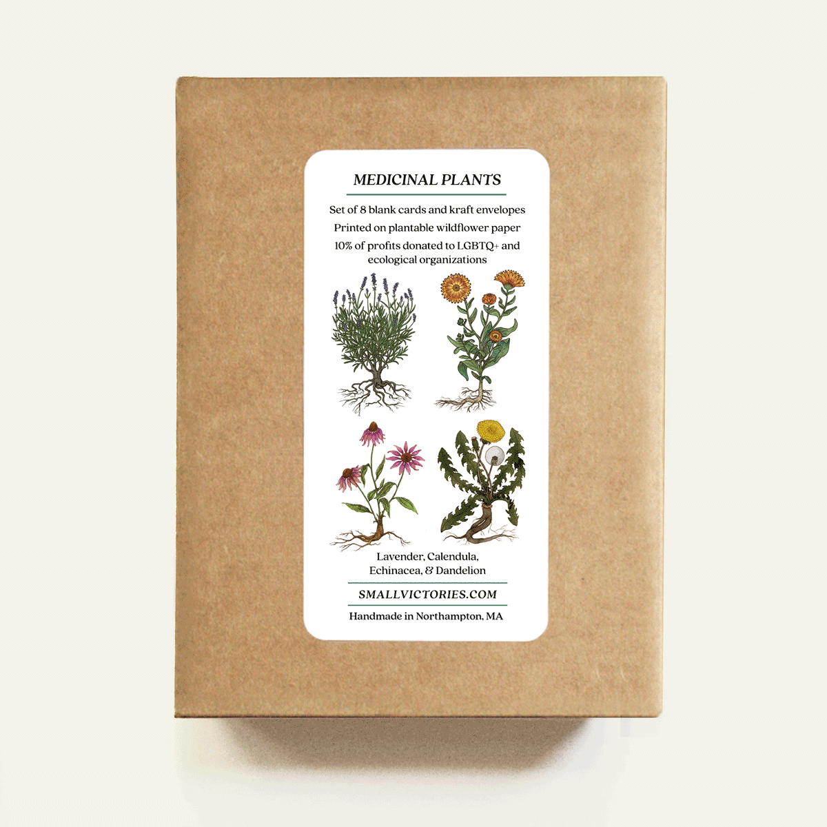 Medicinal Plants Card Set (8) - Plantable Wildflower Seed Paper
