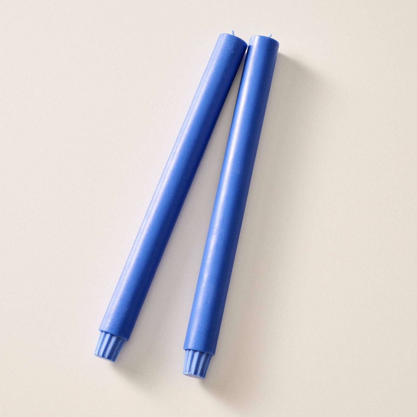 Cahya Cobalt Palm Wax Dinner Candles - Set of 2