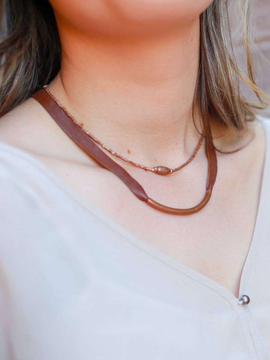 Tube Artillery Necklace - Copper