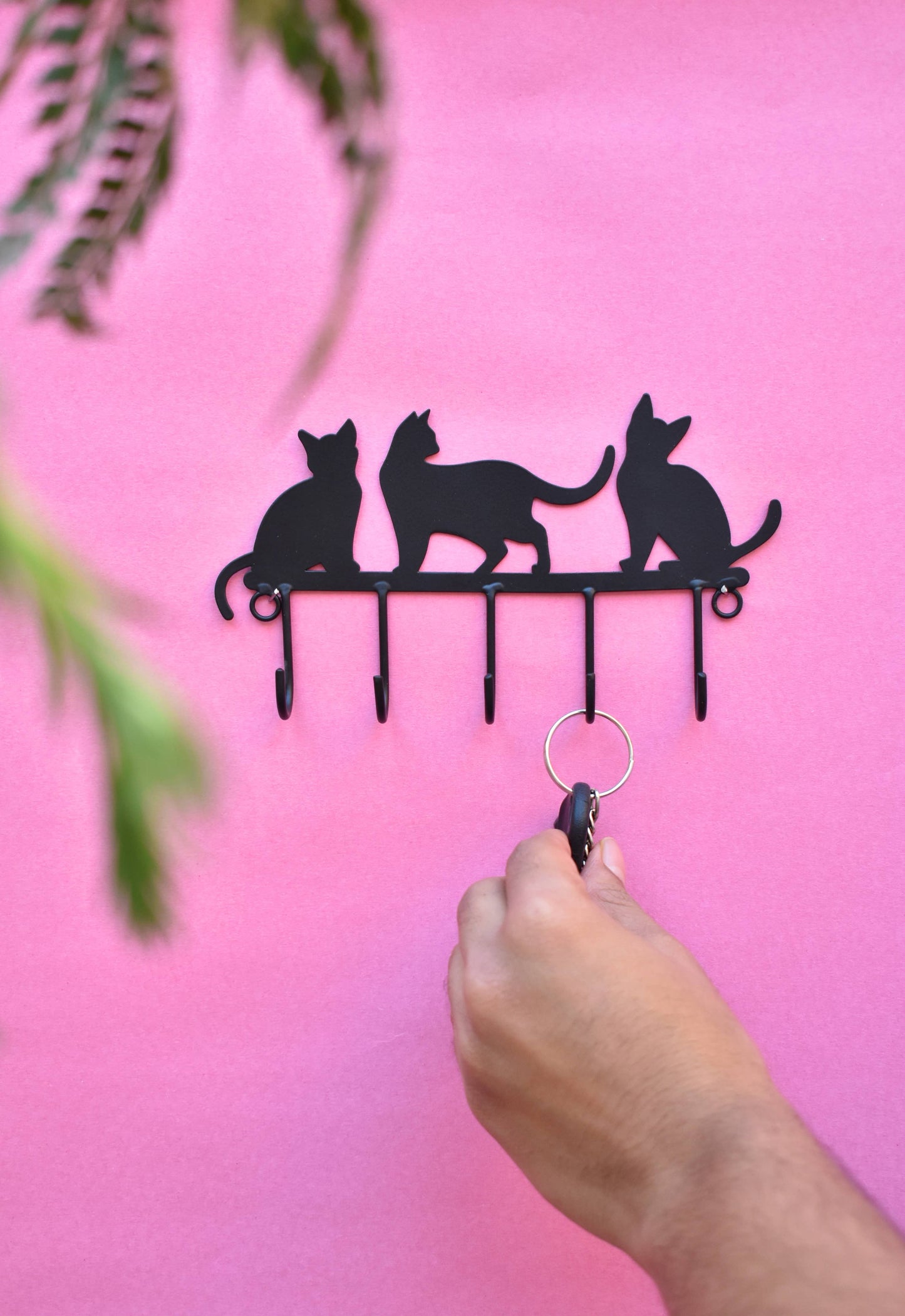 Cats Iron Wall Hook