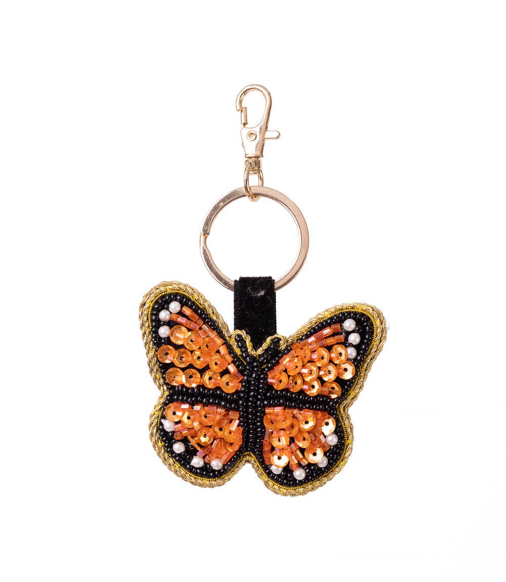 Raksha Butterfly Bag Charm Keychain