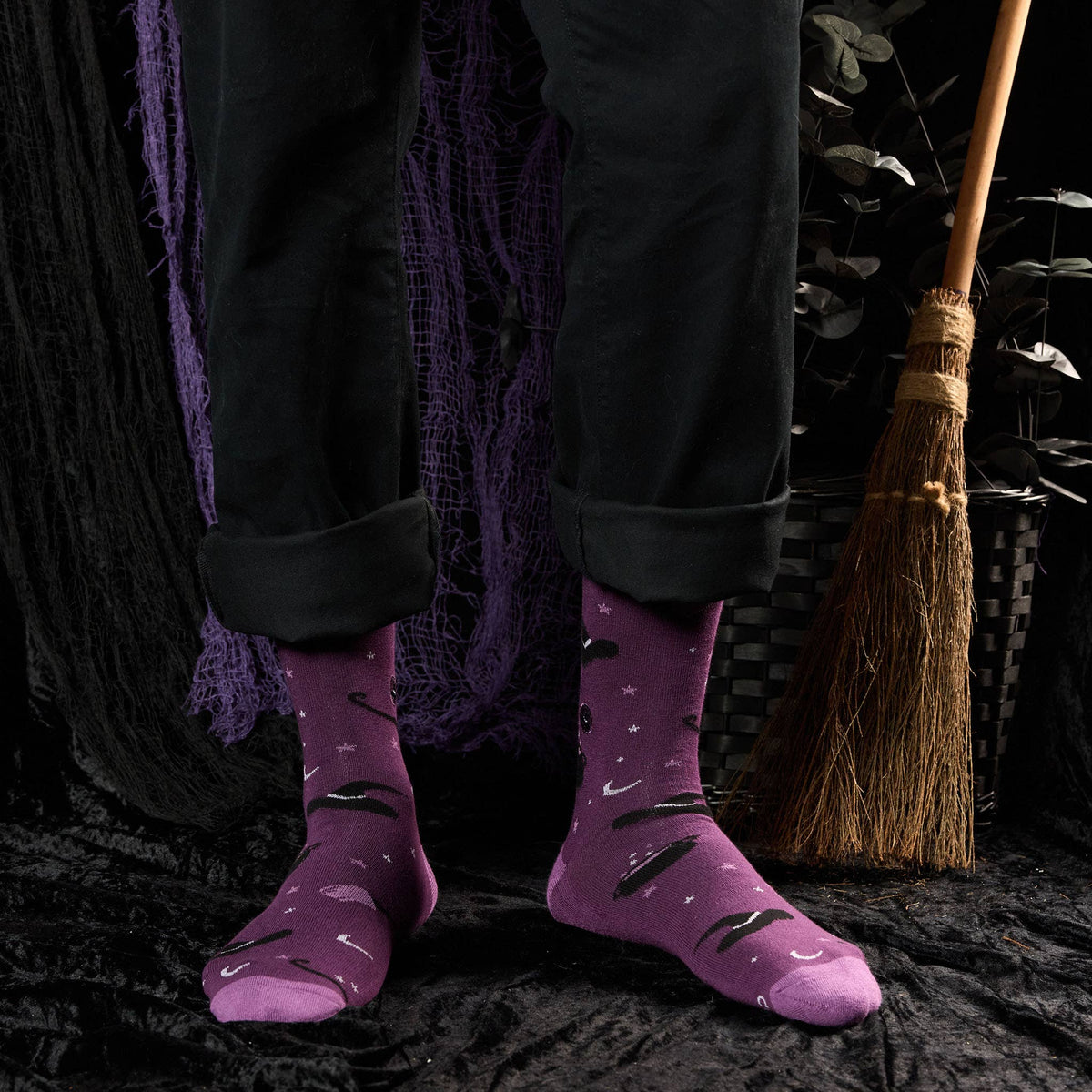 Socks that Support Mental Health | Purple Witch Hats