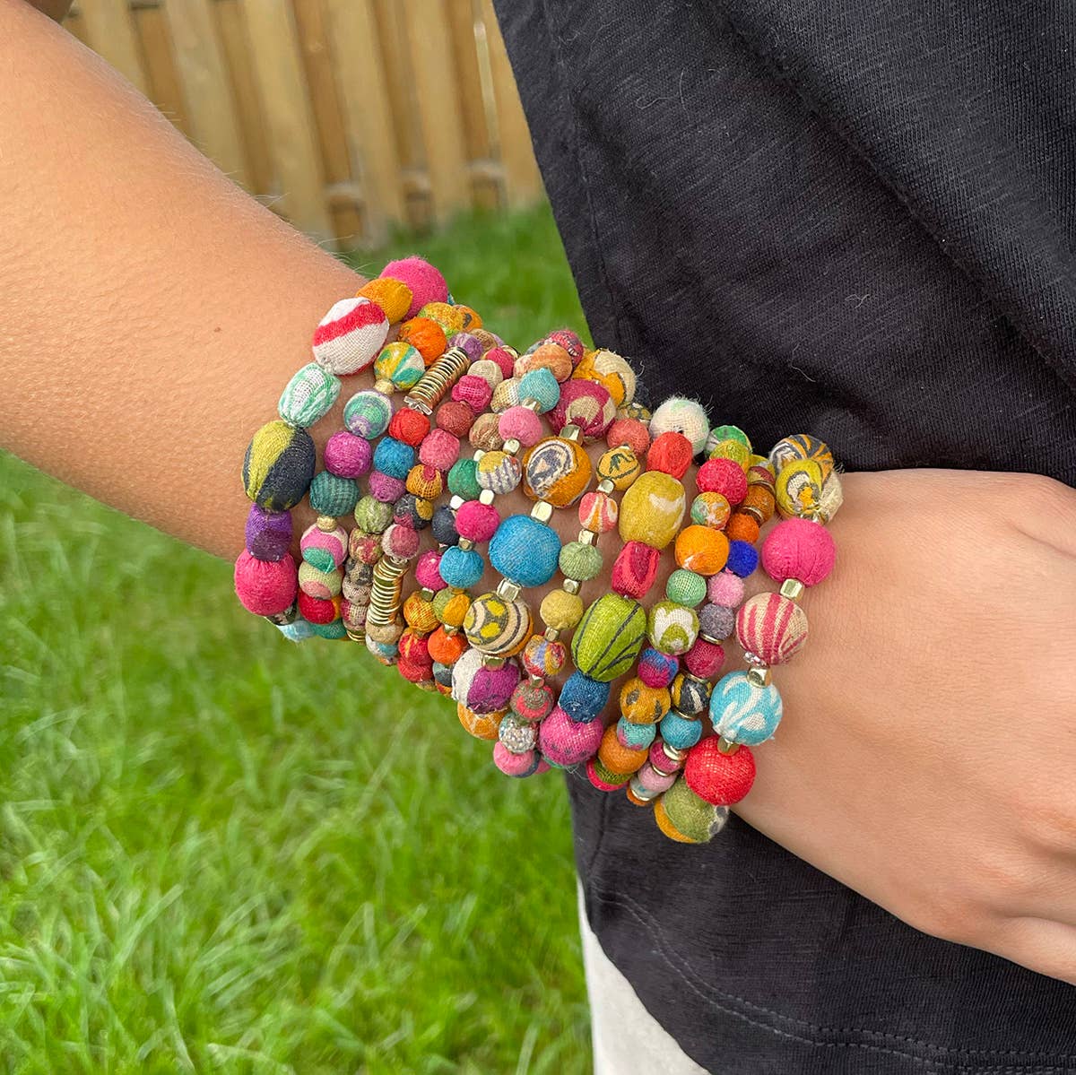 Kantha Paillette Bracelet