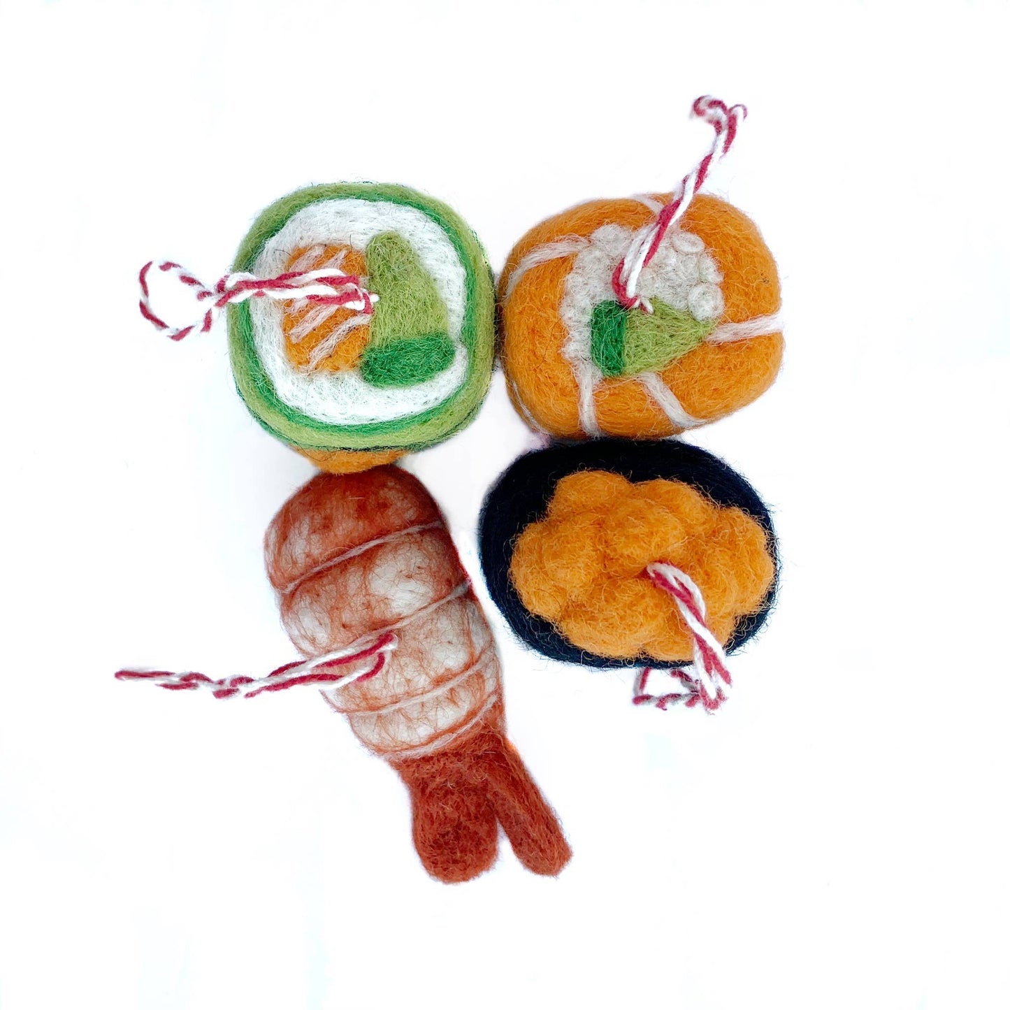 Sushi Felt Wool Ornament - Assorted