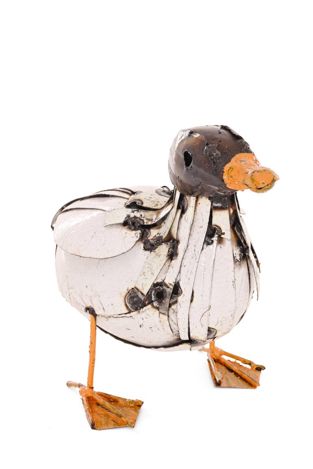 Recycled Metal Duckling Sculpture