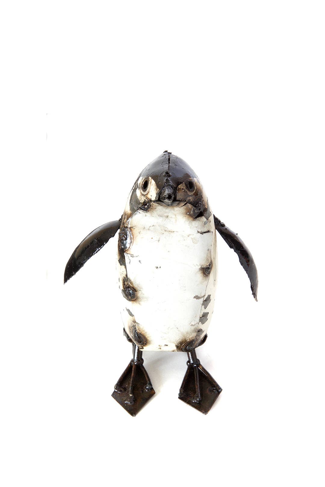 Penguin Recycled Metal Sculpture