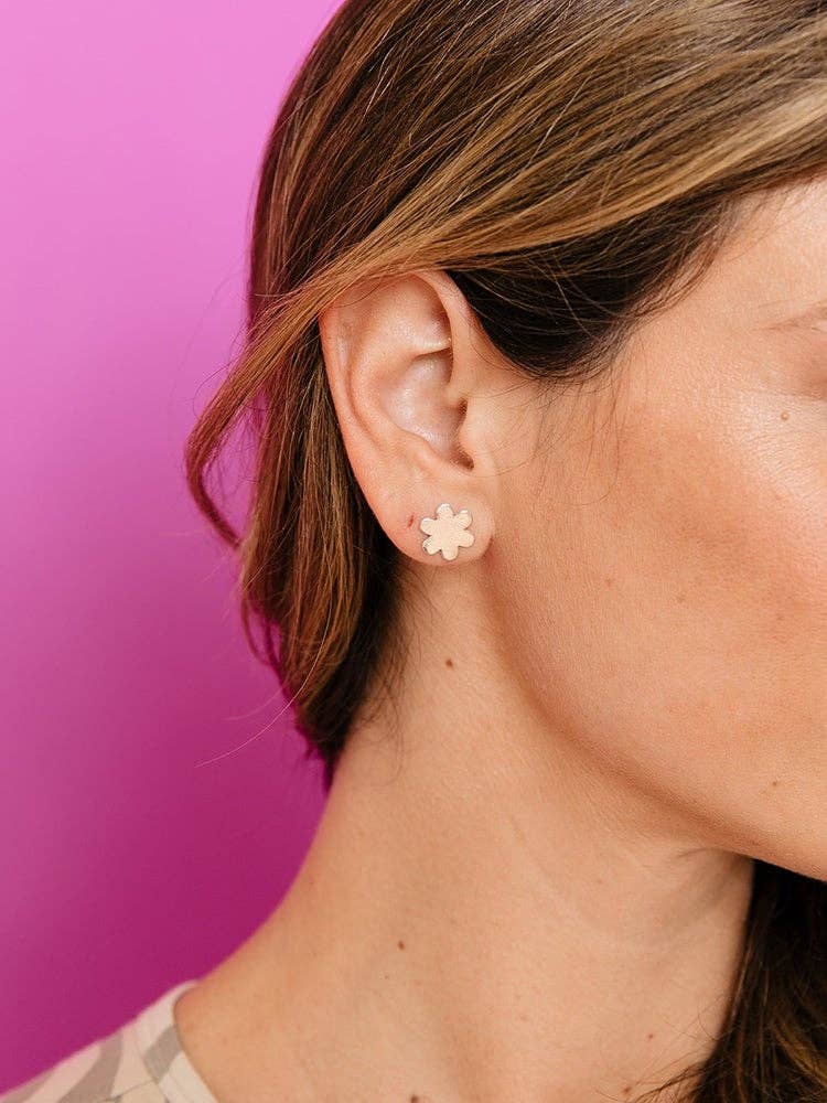 Petite Flower Studs Silver