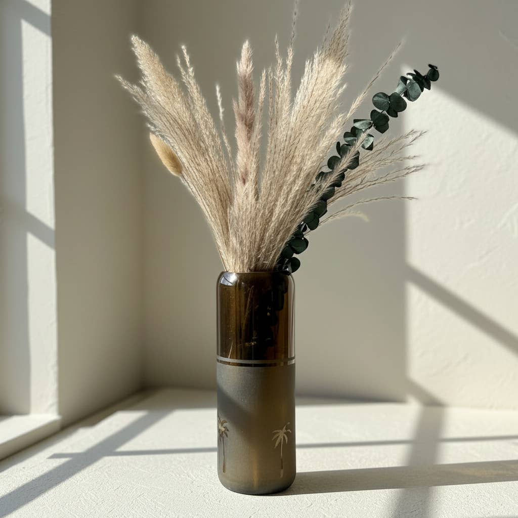 Upcycled Glass Siwa Palms Vase