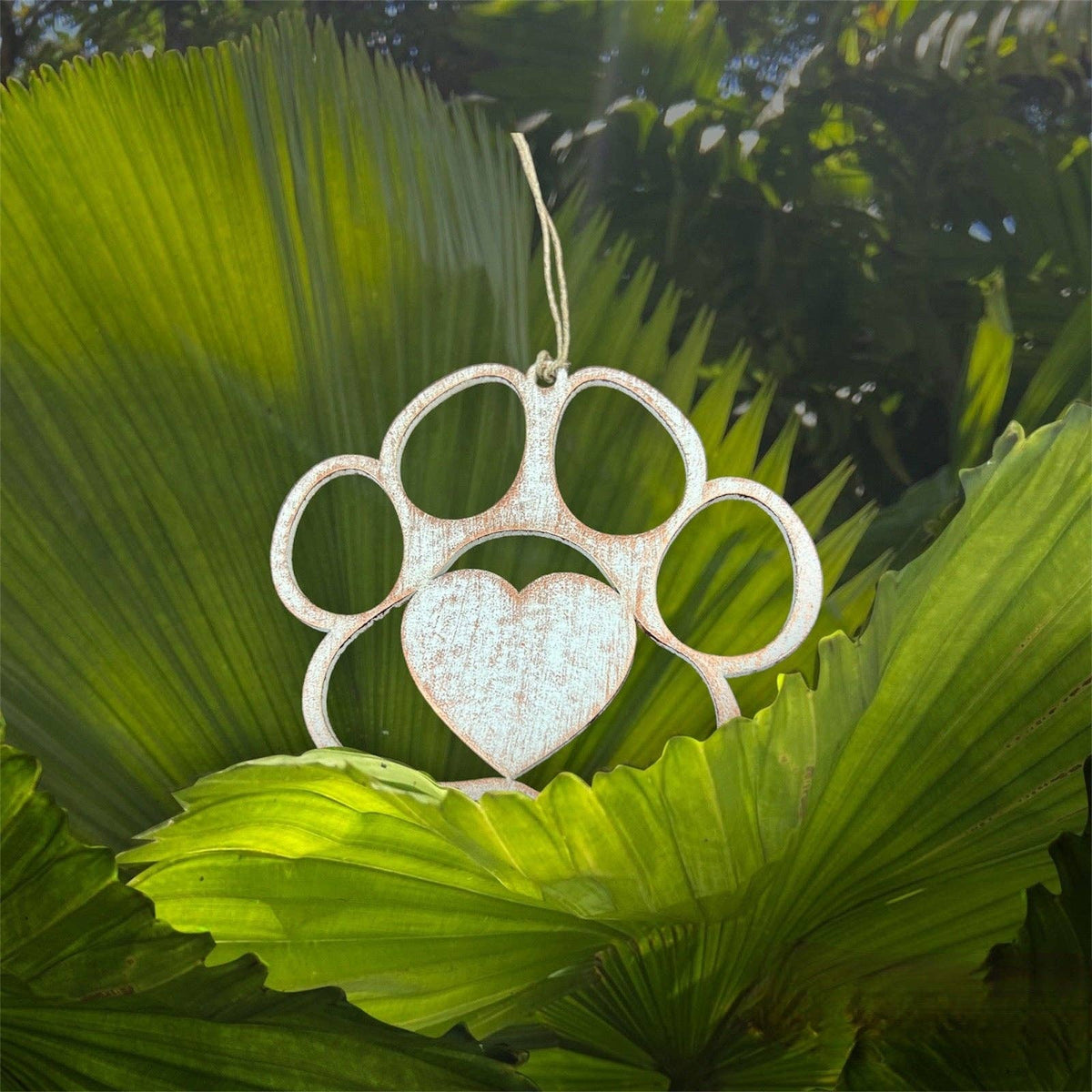 Wooden Paw Ornament