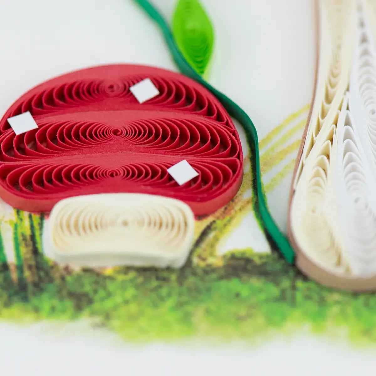 Quilled Wild Mushroom Greeting Card
