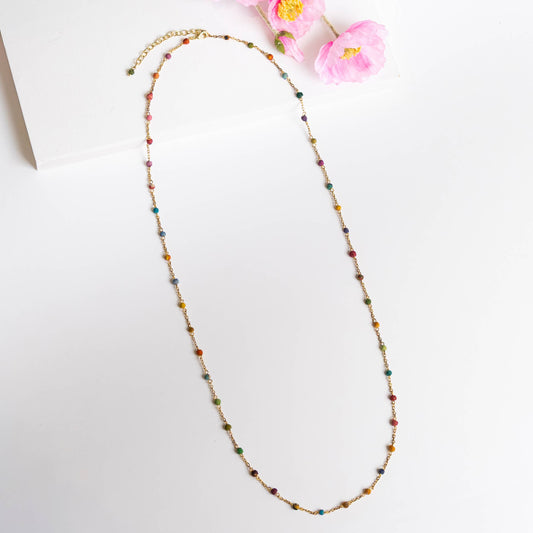 Dotted Kantha Milieu Necklace