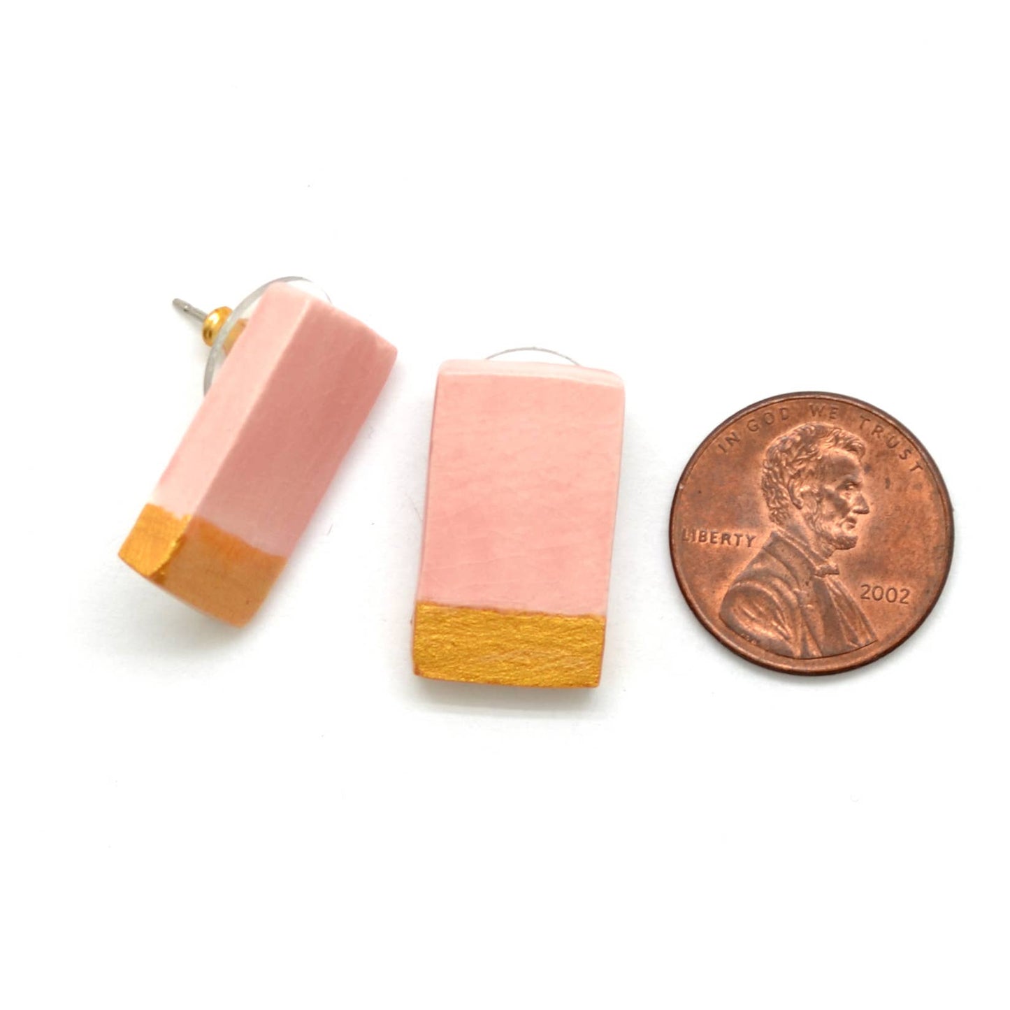 Modern Ceramic Rectangle Stud Earrings - Assorted