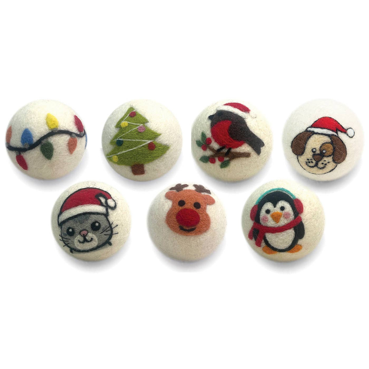 Holiday Collection Wool Dryer Balls