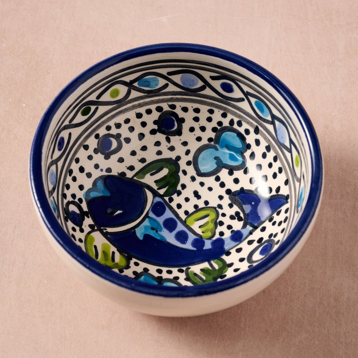 Hudu Blue Koi Bowl