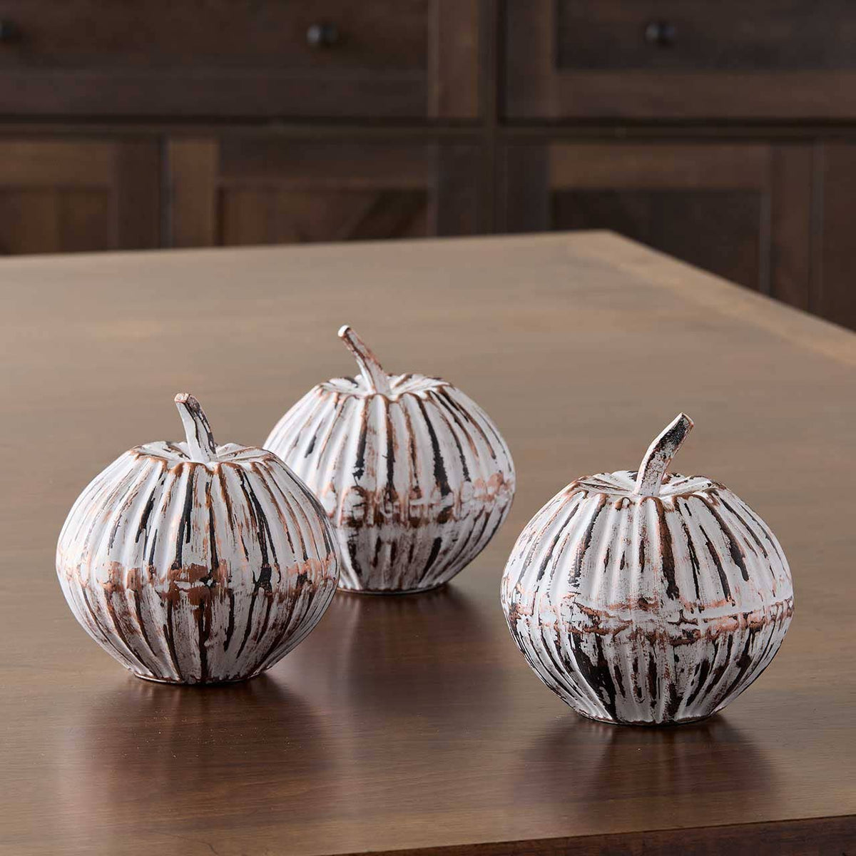 Recycled Metal Fall Pumpkins - Assorted