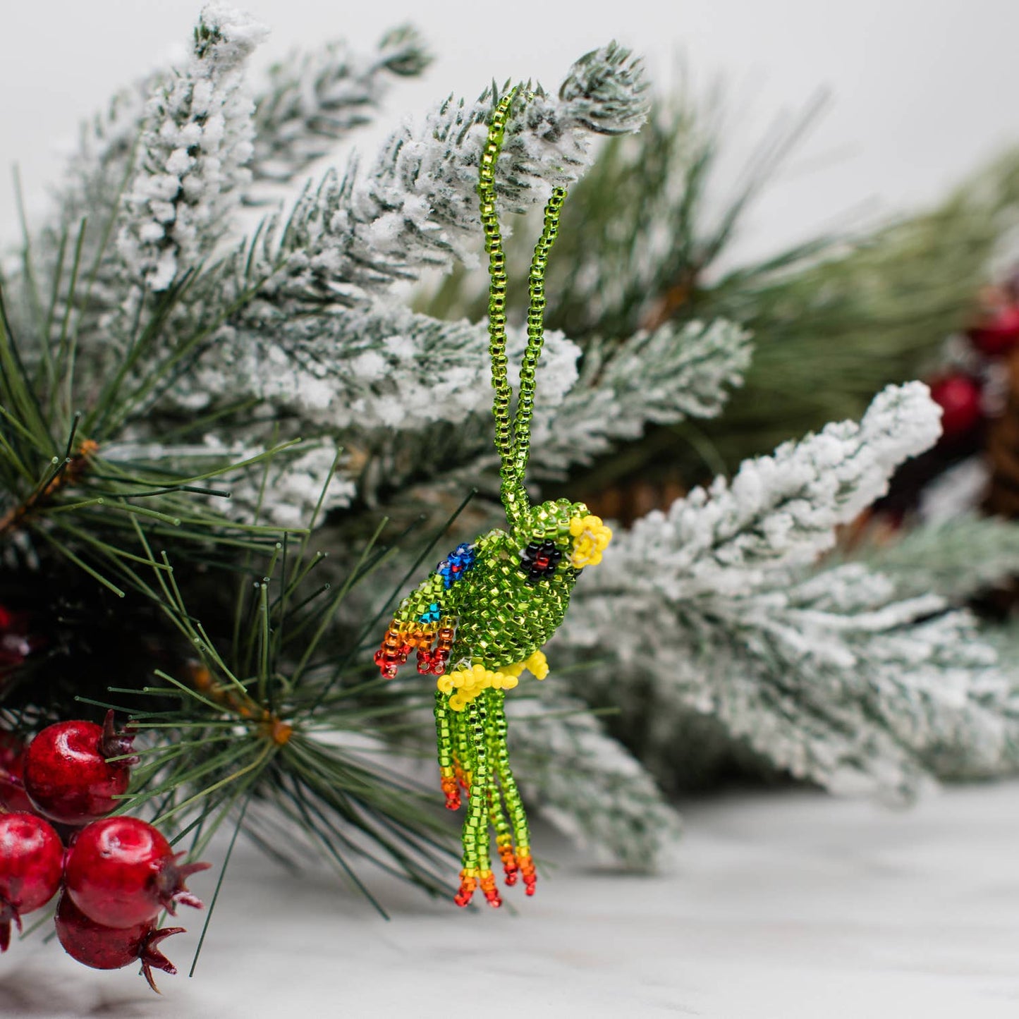 Parrot Beaded Ornament
