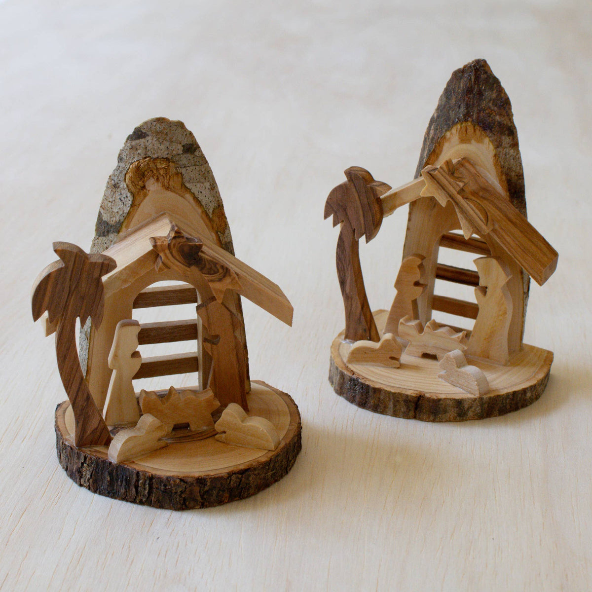 Olive Wood Nativity - Bark
