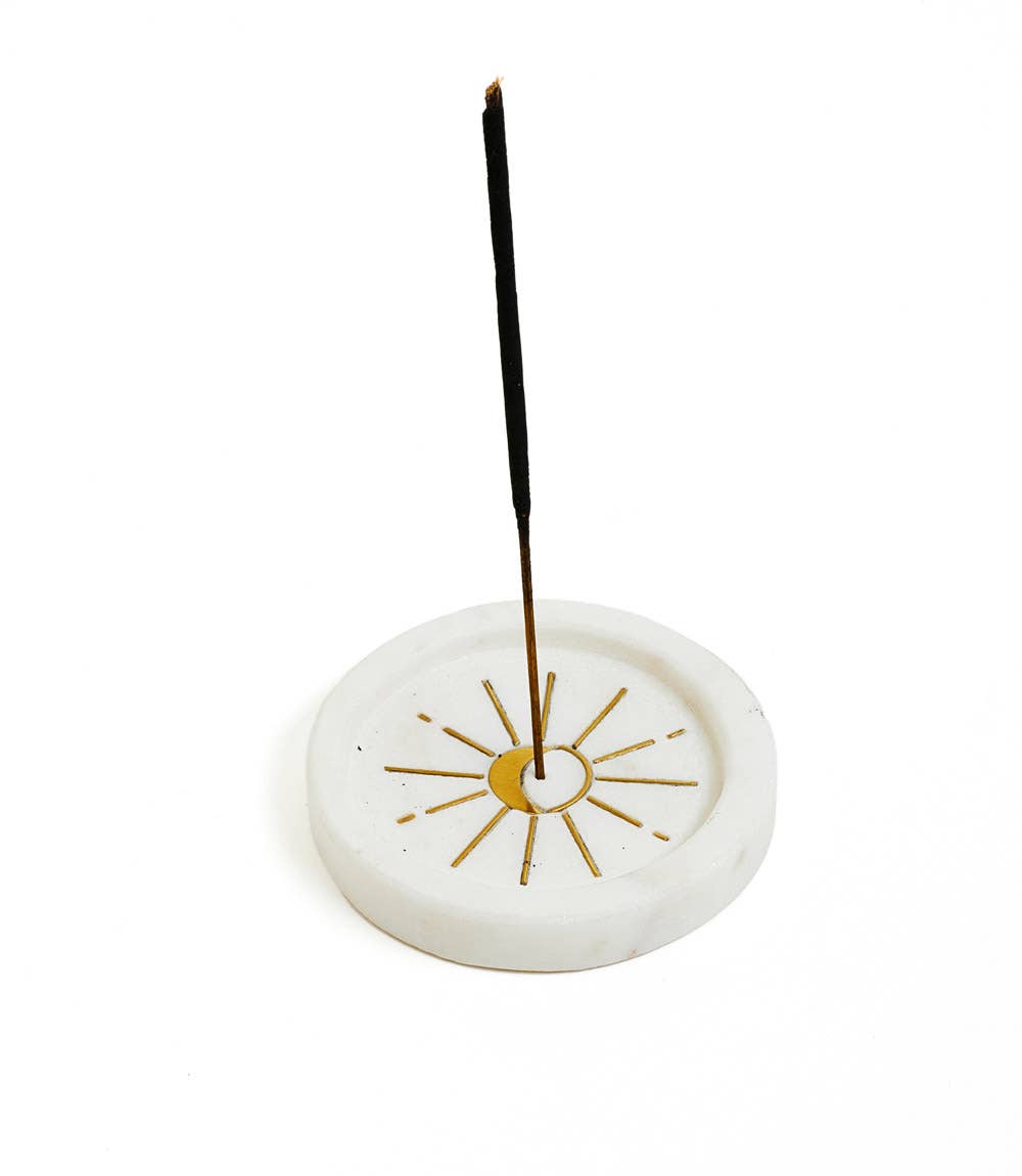 Indukala Round Moon Incense Holder
