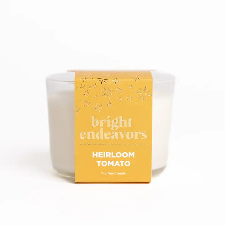 7oz Mini Glass Soy Candle - Heirloom Tomato