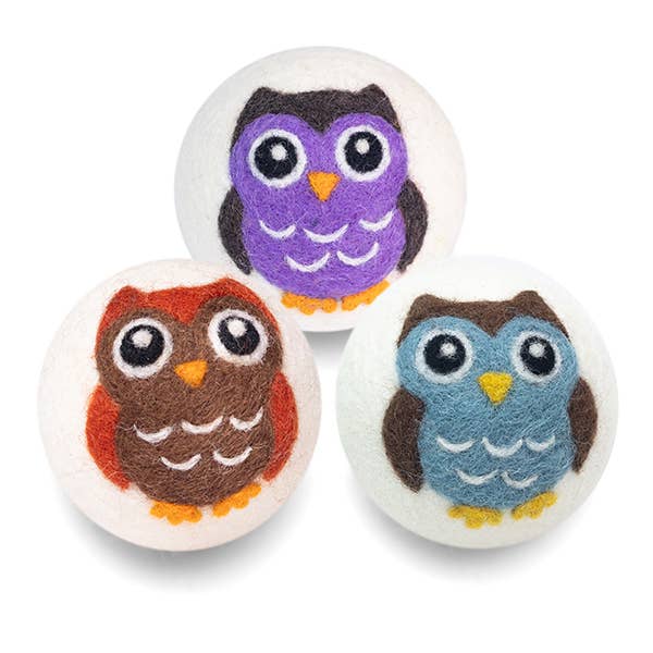 Owls: Eco Wool Dryer Balls