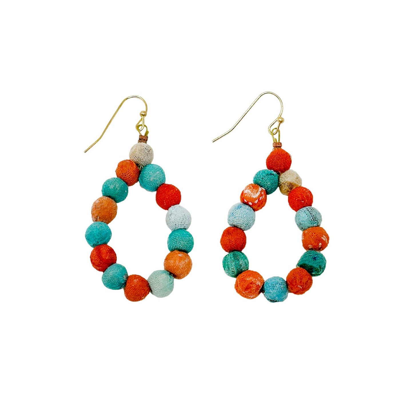 Kantha Capri Teardrop Earrings