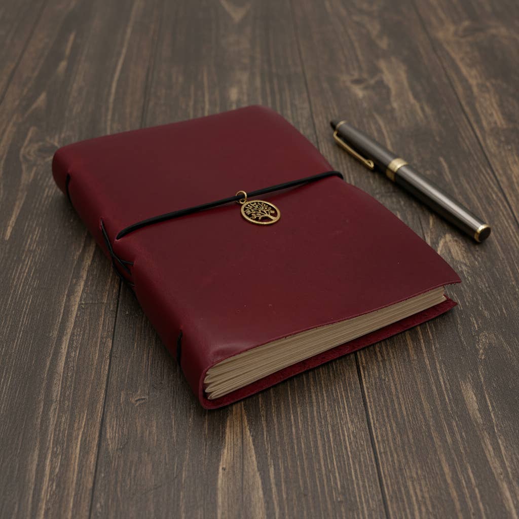 Leather Journal - Red