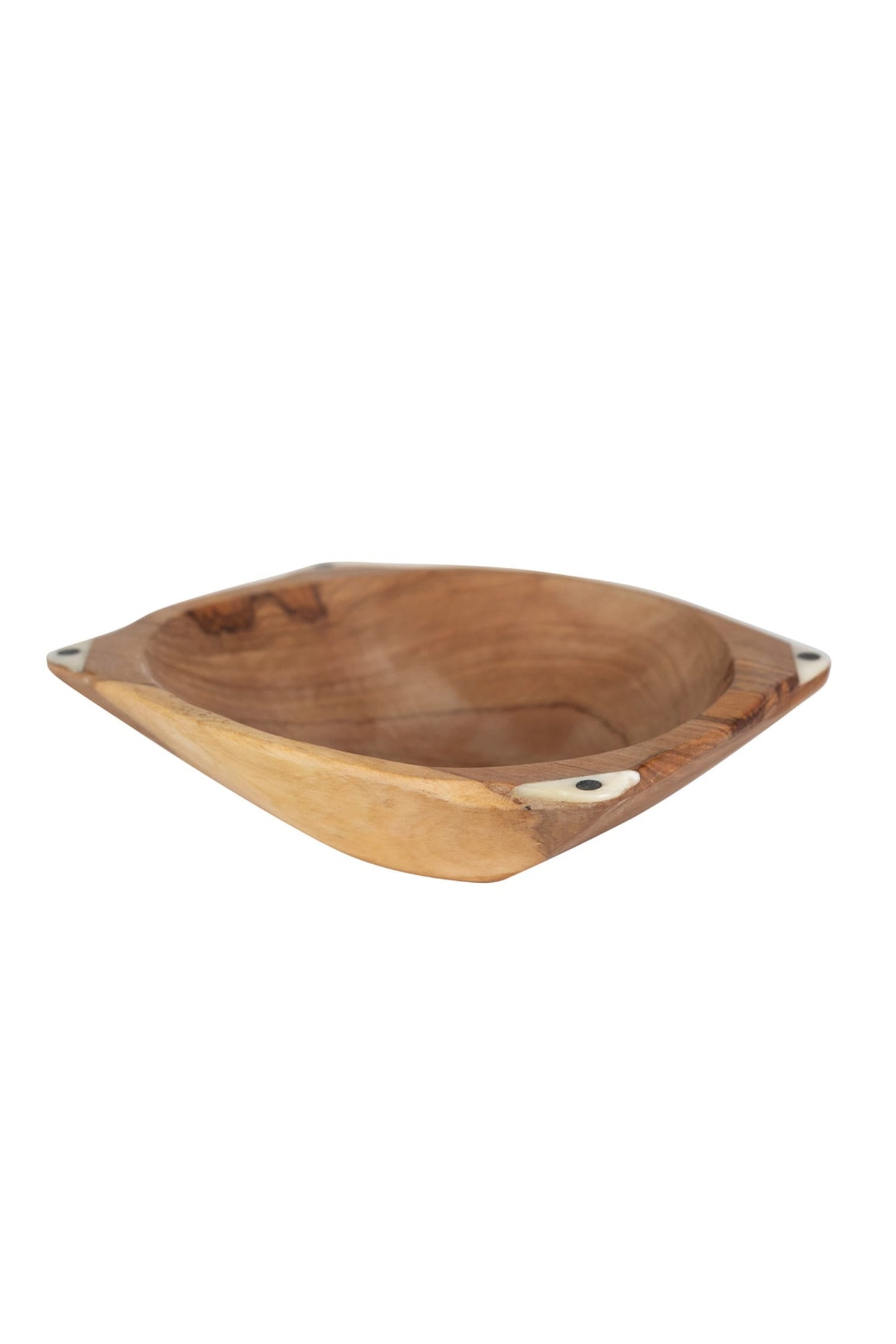 Four Corners Olive Wood Serving Bowl
