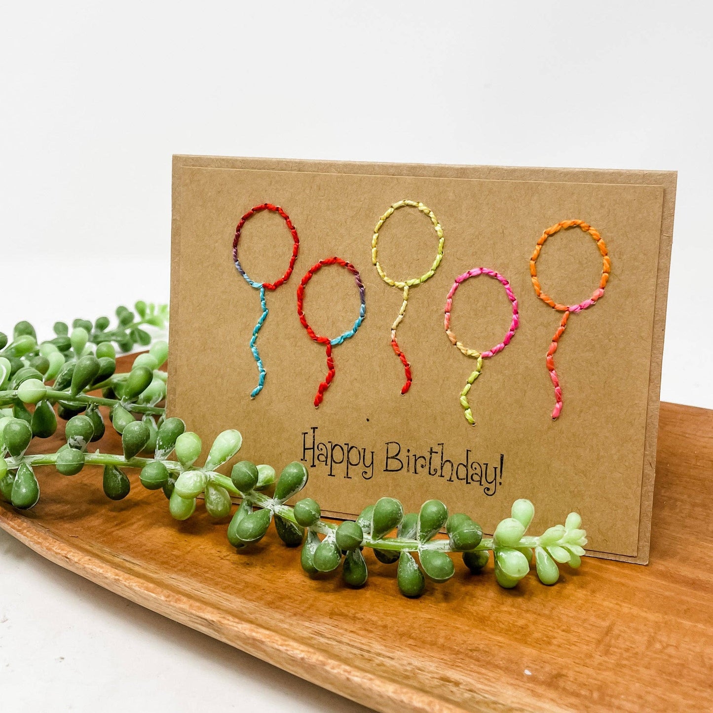 Happy Birthday with Balloons Greeting Cards