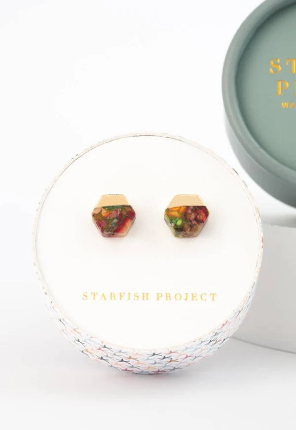 Sedona Studs - Sunrise Red