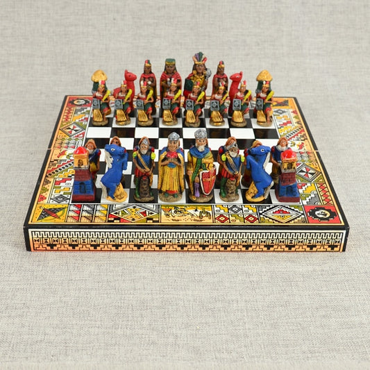 Painted Chess Set