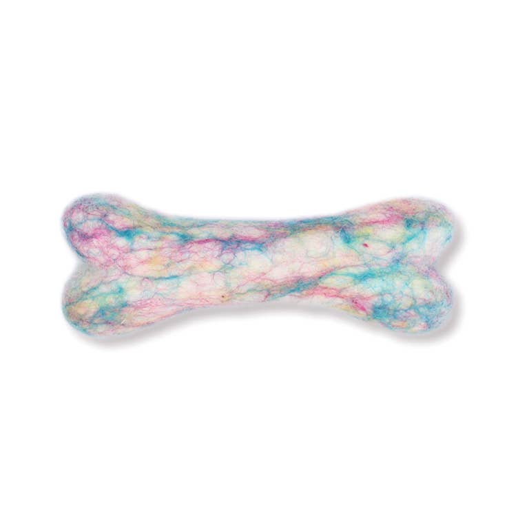 Patterned Eco Wool Dog Toys