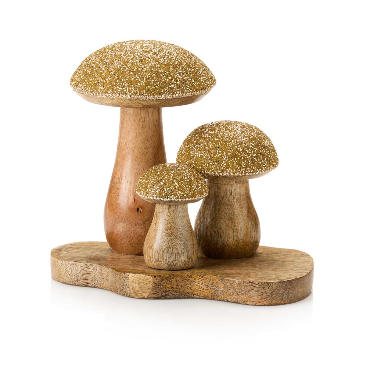 Shimmering Mushrooms Fall Decor