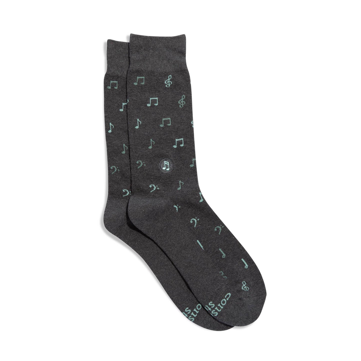 Socks that Support Music (Music Notes)