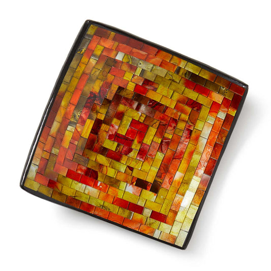 Harvest Hues Fall Mosaic Dish