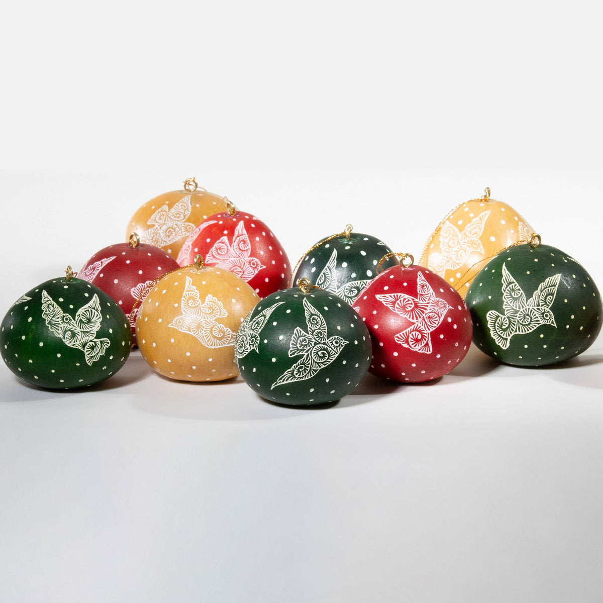 Mini Doves Gourd Ornament Doves - Assorted